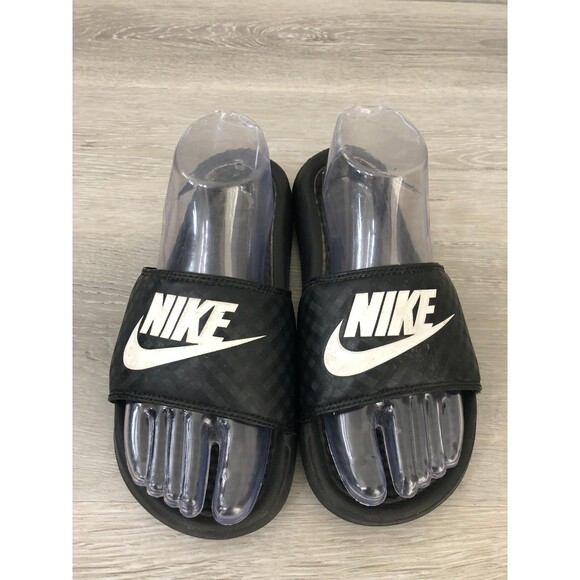 Nike Benassi Women's Sandal US 8 Black Synthetic Open Toe Slide - Picture 2 of 6